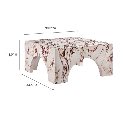 Modway EEI-7097 Valen Indoor - Outdoor Patio Arched Concrete Coffee Table Modway