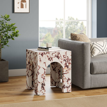 Modway EEI-7098 Valen Square Indoor - Outdoor Patio Arched Concrete Side Table Modway