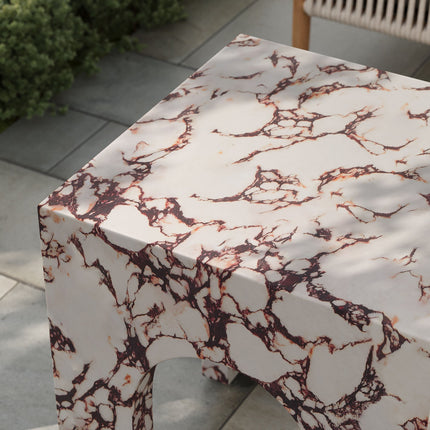 Modway EEI-7098 Valen Square Indoor - Outdoor Patio Arched Concrete Side Table Modway