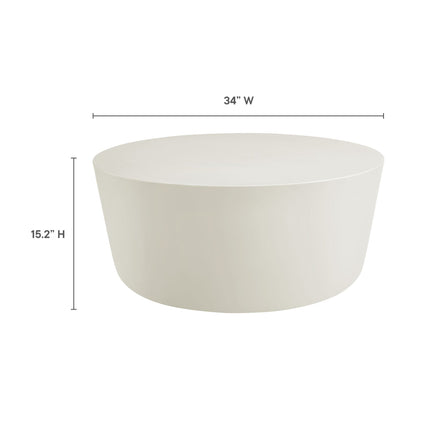 Modway EEI-7099 Brion Round Indoor - Outdoor Patio Concrete Coffee Table Modway