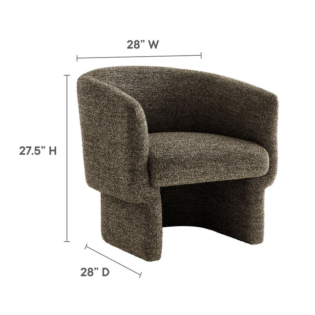 Modway EEI-7100 Muse Boucle Fabric Barrel Accent Chair Modway