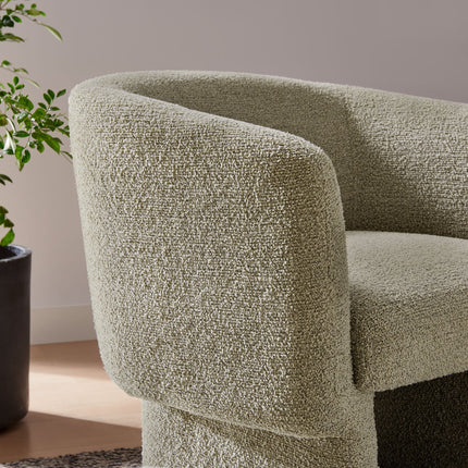 Modway EEI-7100 Muse Boucle Fabric Barrel Accent Chair Modway