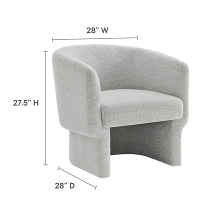 Modway EEI-7100 Muse Boucle Fabric Barrel Accent Chair Modway