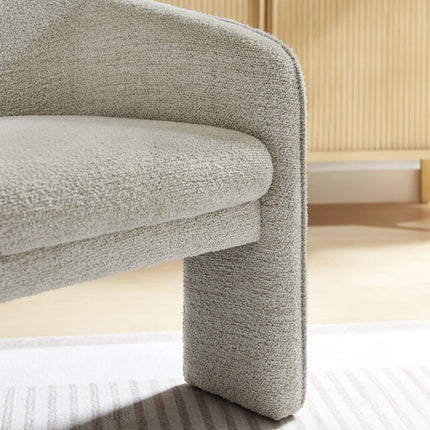 Modway EEI-7101 Greer Boucle Fabric Upholstered Accent Armchair Modway