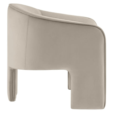 Modway EEI-7102 Greer Performance Velvet Upholstered Accent Armchair Modway