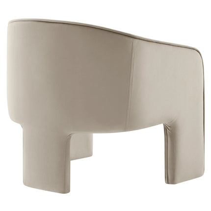 Modway EEI-7102 Greer Performance Velvet Upholstered Accent Armchair Modway