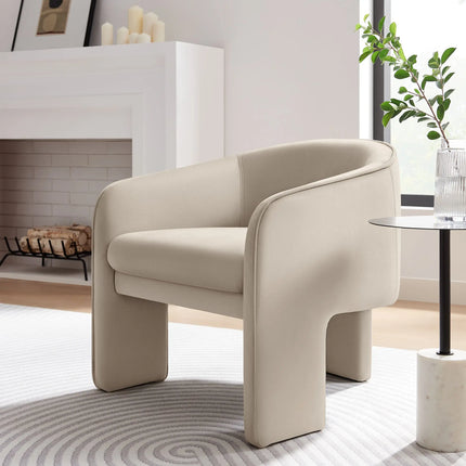Modway EEI-7102 Greer Performance Velvet Upholstered Accent Armchair Modway
