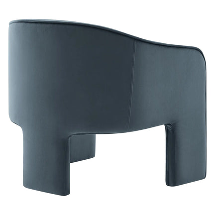 Modway EEI-7102 Greer Performance Velvet Upholstered Accent Armchair Modway