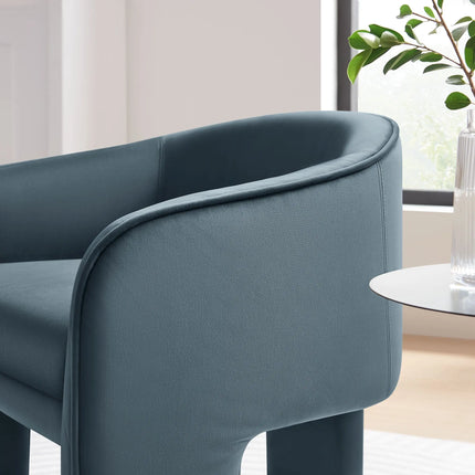 Modway EEI-7102 Greer Performance Velvet Upholstered Accent Armchair Modway