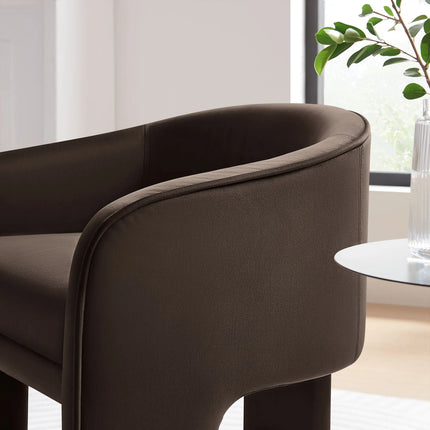 Modway EEI-7102 Greer Performance Velvet Upholstered Accent Armchair Modway