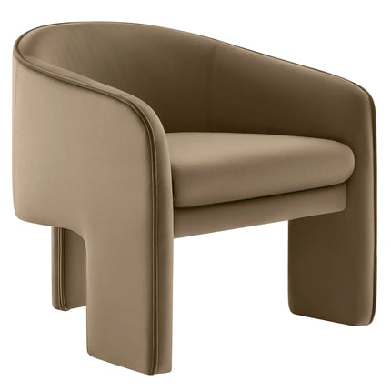Modway EEI-7102 Greer Performance Velvet Upholstered Accent Armchair Modway