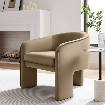Modway EEI-7102 Greer Performance Velvet Upholstered Accent Armchair Modway