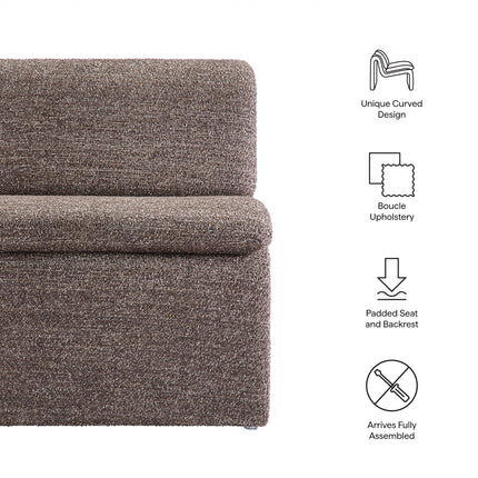 Modway EEI-7103 Lume Boucle Upholstered Armless Accent Chair Modway