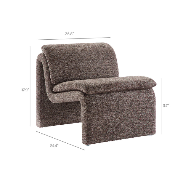 Modway EEI-7103 Lume Boucle Upholstered Armless Accent Chair Modway