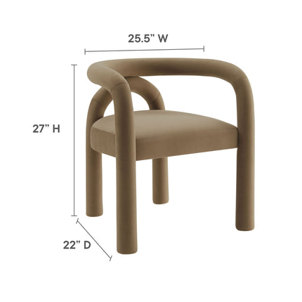 Modway EEI-7104 Astrid Performance Velvet Dining Chair Modway
