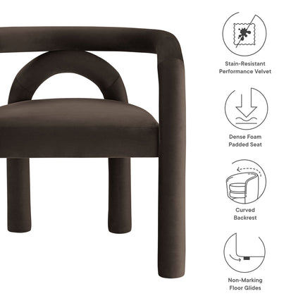 Modway EEI-7104 Astrid Performance Velvet Dining Chair Modway