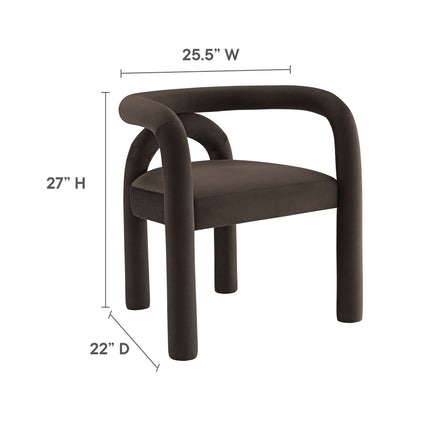 Modway EEI-7104 Astrid Performance Velvet Dining Chair Modway