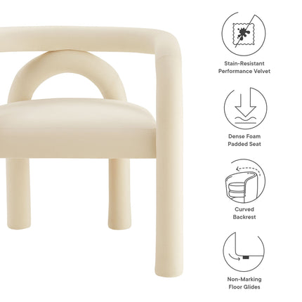 Modway EEI-7104 Astrid Performance Velvet Dining Chair Modway