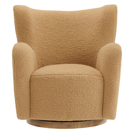 Modway EEI-7105 Montrose Wingback Sherpa Swivel Accent Chair Modway
