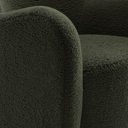 Modway EEI-7105 Montrose Wingback Sherpa Swivel Accent Chair Modway