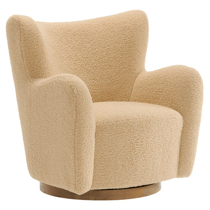 Modway EEI-7105 Montrose Wingback Sherpa Swivel Accent Chair Modway