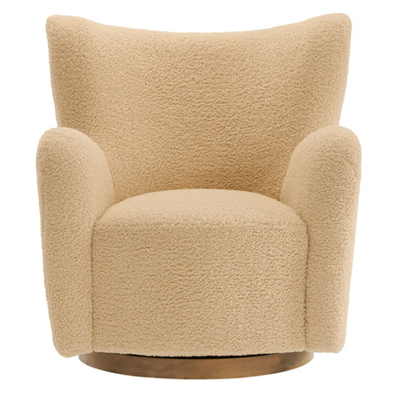 Modway EEI-7105 Montrose Wingback Sherpa Swivel Accent Chair Modway
