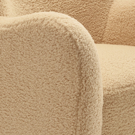 Modway EEI-7105 Montrose Wingback Sherpa Swivel Accent Chair Modway