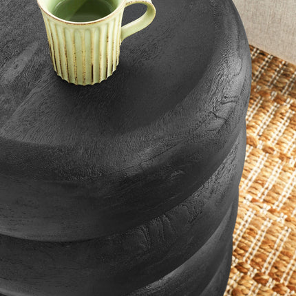 Modway EEI-7106 Ellery Round Stacked Wood Side Table Modway