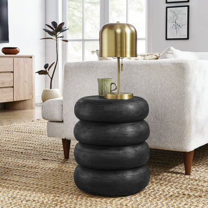 Modway EEI-7106 Ellery Round Stacked Wood Side Table Modway
