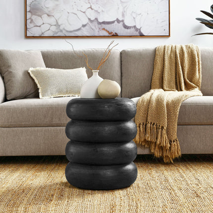 Modway EEI-7106 Ellery Round Stacked Wood Side Table Modway