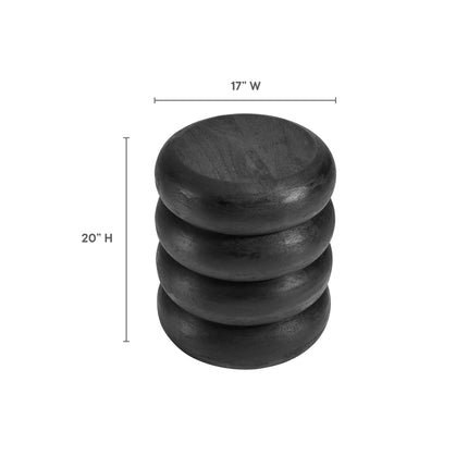 Modway EEI-7106 Ellery Round Stacked Wood Side Table Modway