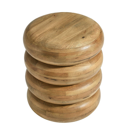 Modway EEI-7106 Ellery Round Stacked Wood Side Table Modway
