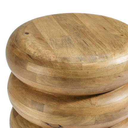 Modway EEI-7106 Ellery Round Stacked Wood Side Table Modway