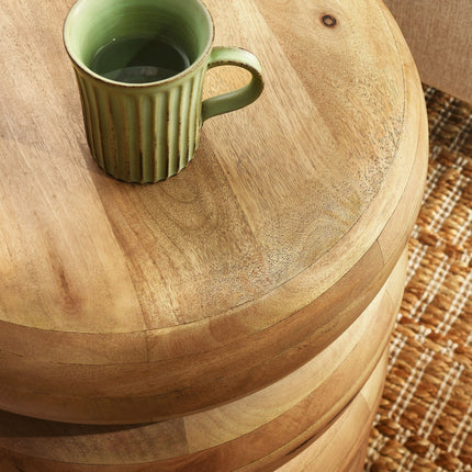 Modway EEI-7106 Ellery Round Stacked Wood Side Table Modway