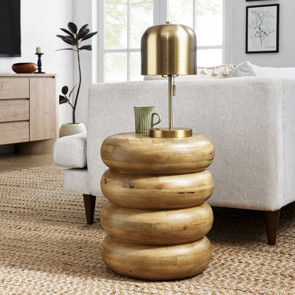 Modway EEI-7106 Ellery Round Stacked Wood Side Table Modway