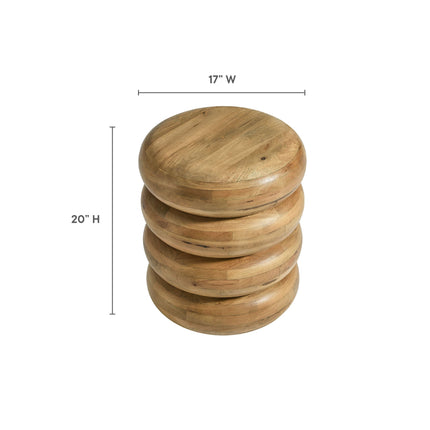 Modway EEI-7106 Ellery Round Stacked Wood Side Table Modway