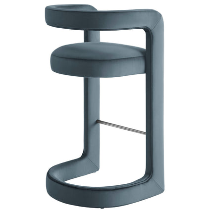 Modway EEI-7108 Winslow Performance Velvet Bar Stool Modway