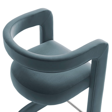 Modway EEI-7108 Winslow Performance Velvet Bar Stool Modway