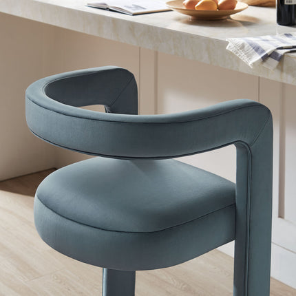 Modway EEI-7108 Winslow Performance Velvet Bar Stool Modway