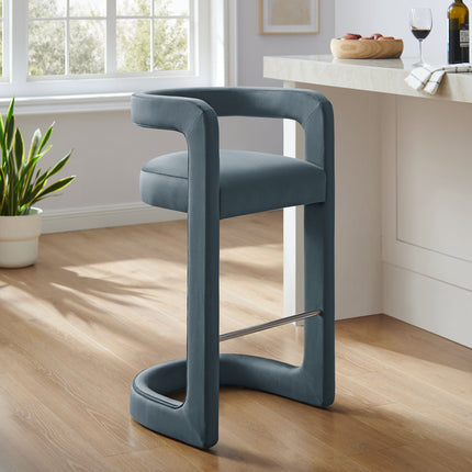 Modway EEI-7108 Winslow Performance Velvet Bar Stool Modway