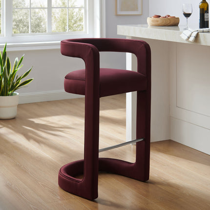 Modway EEI-7108 Winslow Performance Velvet Bar Stool Modway