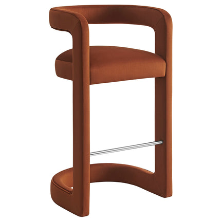 Modway EEI-7108 Winslow Performance Velvet Bar Stool Modway