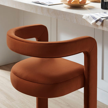 Modway EEI-7108 Winslow Performance Velvet Bar Stool Modway