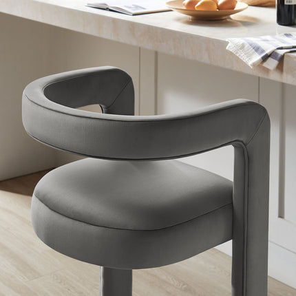 Modway EEI-7108 Winslow Performance Velvet Bar Stool Modway