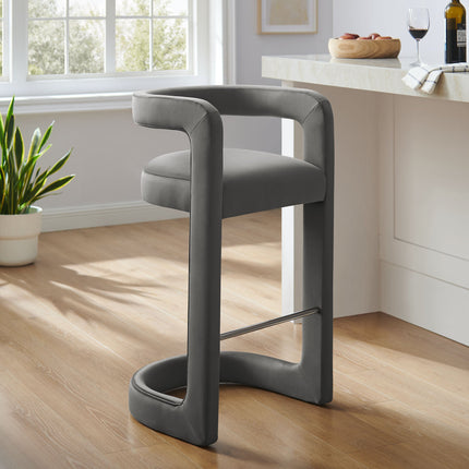 Modway EEI-7108 Winslow Performance Velvet Bar Stool Modway