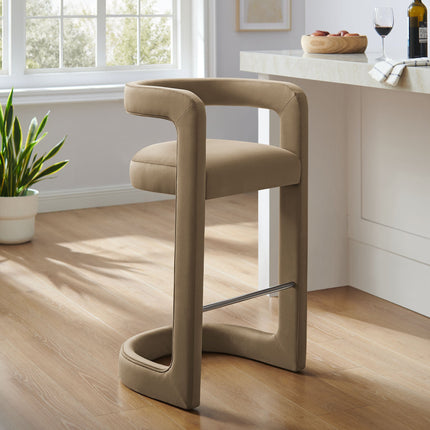 Modway EEI-7108 Winslow Performance Velvet Bar Stool Modway