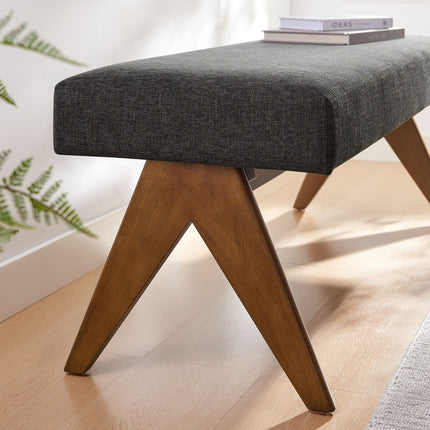 Modway EEI-7112 Lyra 47" Fabric Upholstered Bench Modway