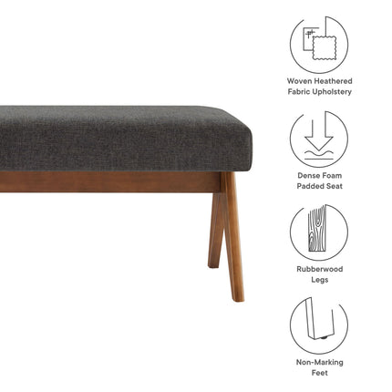 Modway EEI-7112 Lyra 47" Fabric Upholstered Bench Modway