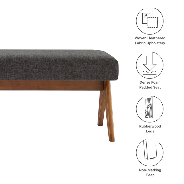 Modway EEI-7112 Lyra 47" Fabric Upholstered Bench Modway