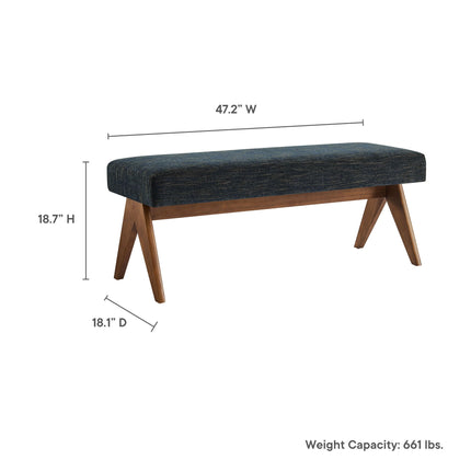Modway EEI-7112 Lyra 47" Fabric Upholstered Bench Modway